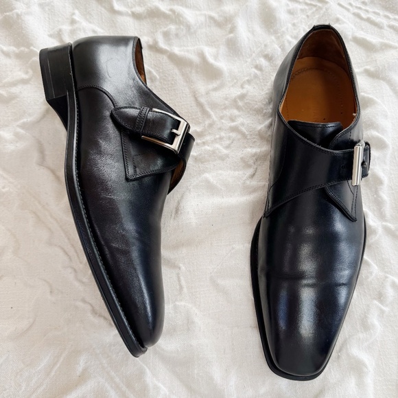 Magnanni Marco Monk Strap Shoes Size 7 $435 - Picture 3 of 11
